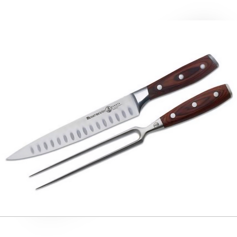 Messermeister Avanta 2-Piece Kullenschliff Carving Set, Pakkawood Handles - L800